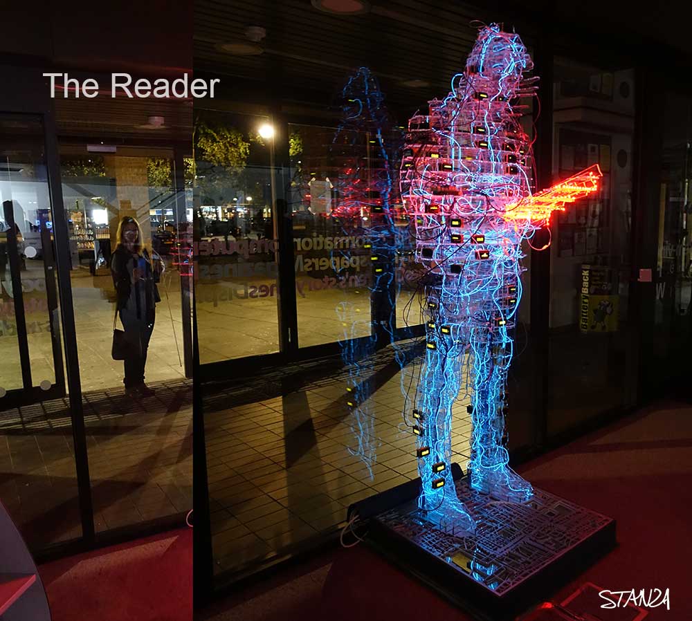 Stanza data sculpture artwork. AI and machine learning. AKA Steve Tanza