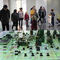 Stanza. The artwork gathers data from the city which is then made virtual and represented as an electronic city.