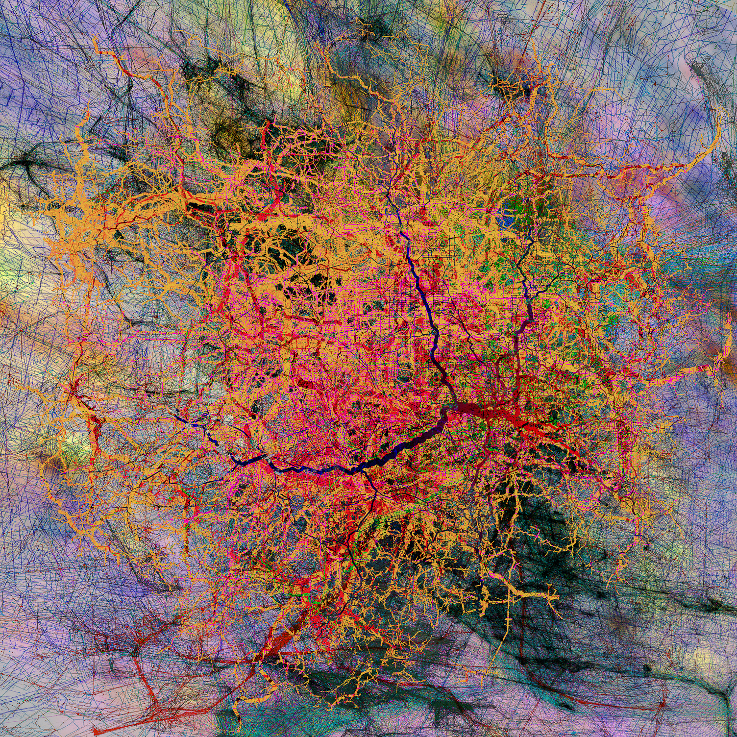 Stanza. Data Painting. Steve Tanza. Maps.