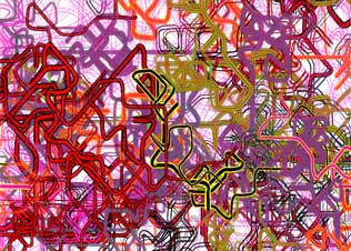 Aesthetic code based generative artwork series by Stanza.