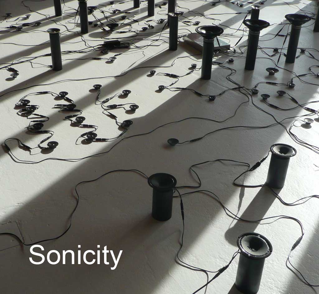 Stanza installation, the sounds of the invisble, the sound of data , the sounds of space
