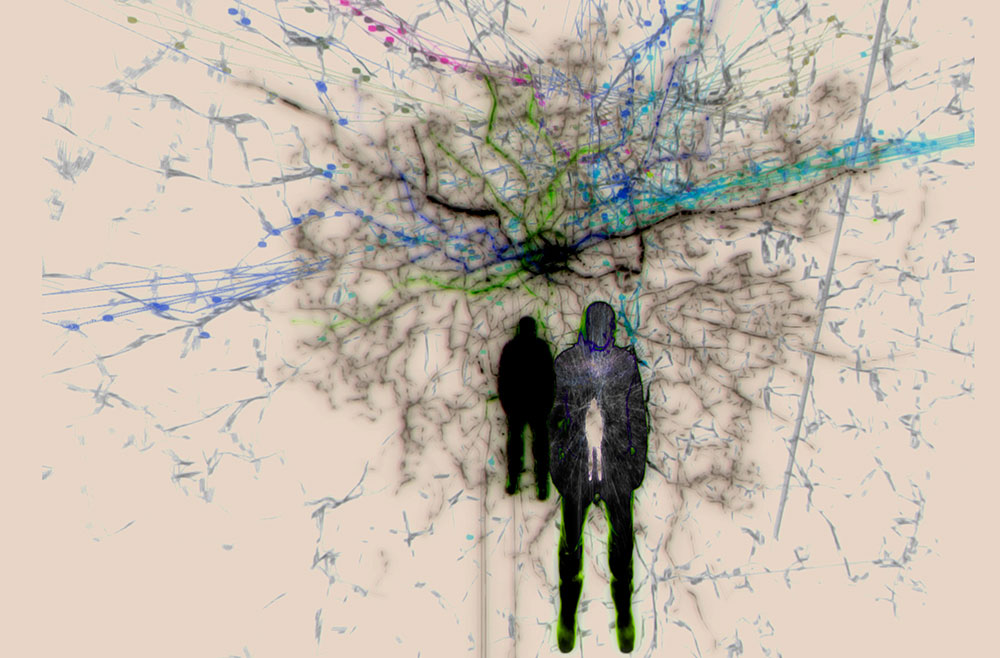 Stanza, Real time data artwork of london,data art project , stanza , data art, data visualisation of london, tube and bus data, art installation 2013